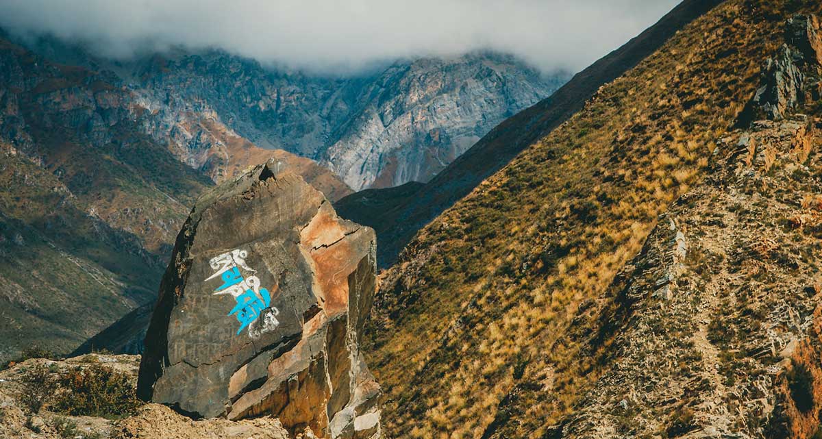 Scenic view from Lower Mustang Muktinath track